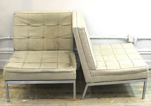 Florence Knoll Mid-Century Modern Slipper Chairs