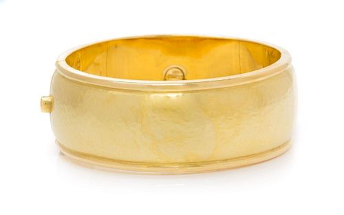 An 18 Karat Yellow Gold Bangle Bracelet, Vendorafa, 34.40 dwts.