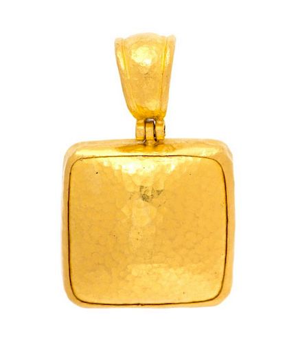 A 24 Karat Yellow Gold Pendant, Gurhan, 7.80 dwts.