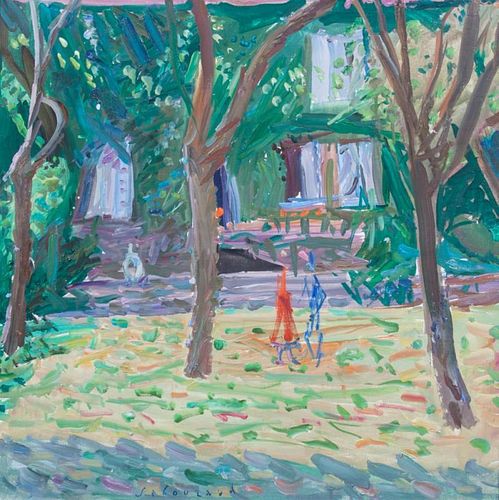Emile Sabouraud, (French, 1900-1996), Le Jardin de Milly la Forest