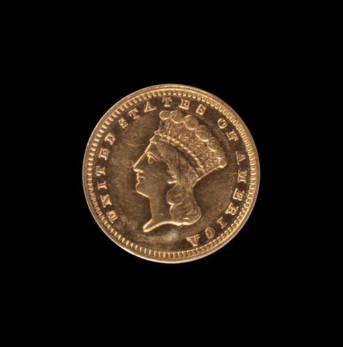 A United States 1883 Indian Princess: Type 3 $1 Gold Coin