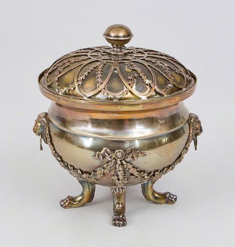 CONTINENTAL SILVER-PLATED BOX AND COVER