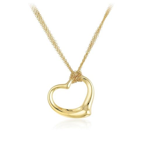 Tiffany & Co. Elsa Peretti Open Heart Pendant Necklace, Large Model