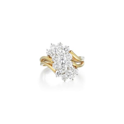 Cartier Diamond Cluster Ring