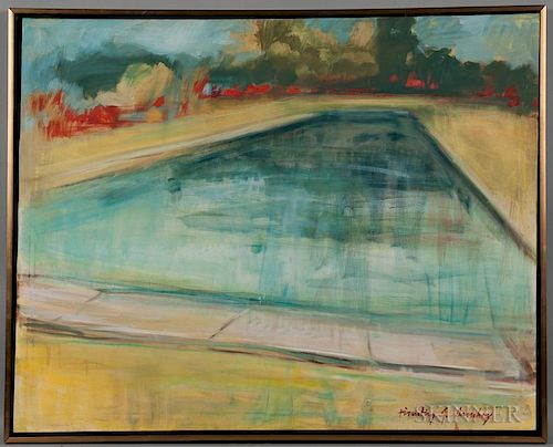 Timothy J. Sanchez (American, 20th/21st Century)  Abstract Landscape