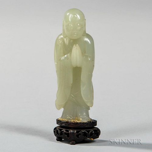 Jade Figure of a Monk 玉雕僧人