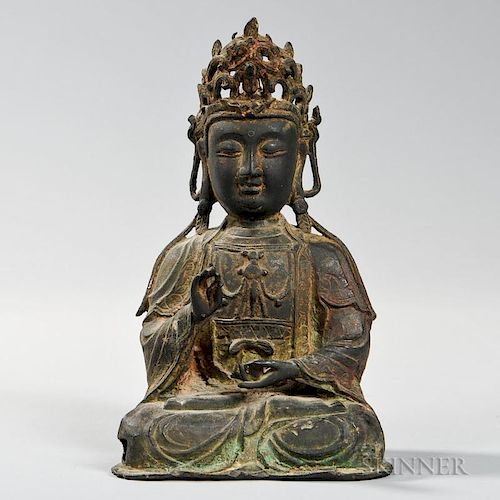 Bronze Figure of Guanyin 铜制观音像