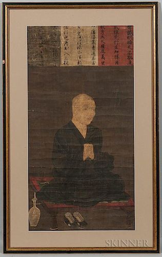 Buddhist Portrait of a Monk 日式僧人肖像画
