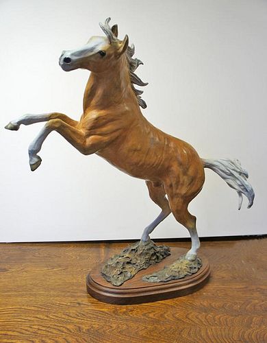 Larry Gay, "Powerful Grace" (horse sculpture),