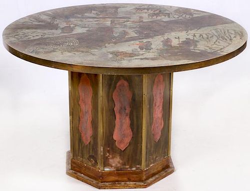 PHILIP AND KELVIN LAVERNE MIXED MEDIA TABLE
