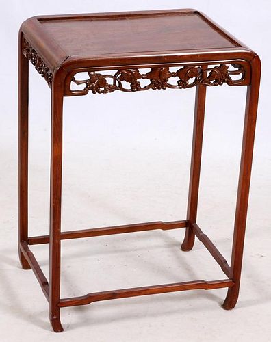 CHINESE CARVED WOOD SIDE TABLE