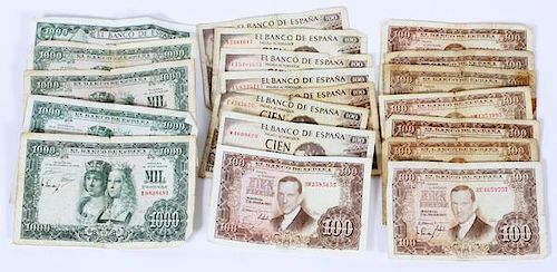 SPANISH PAPER CURRENCY 20 NOTES