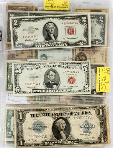 U.S. $1.SILVER CERTIFICATES  SMALL $2 & $5 RED-SEAL