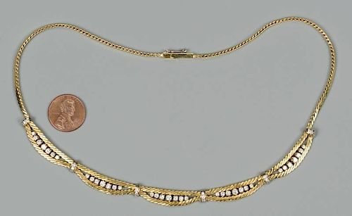 18k Diamond Necklace, 1.88 cts