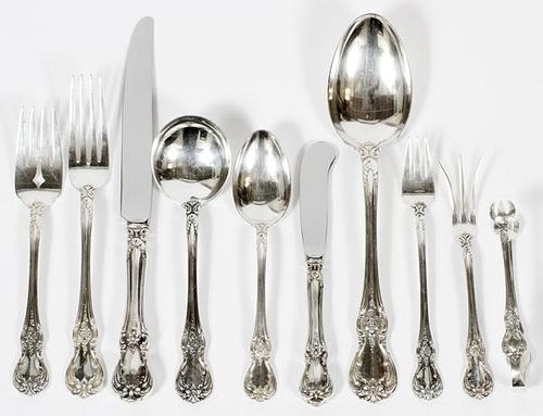 TOWLE OLD MASTER STERLING FLATWARE 65 PIECES