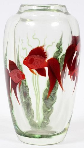 ORIENT AND FLUME ART GLASS VASE