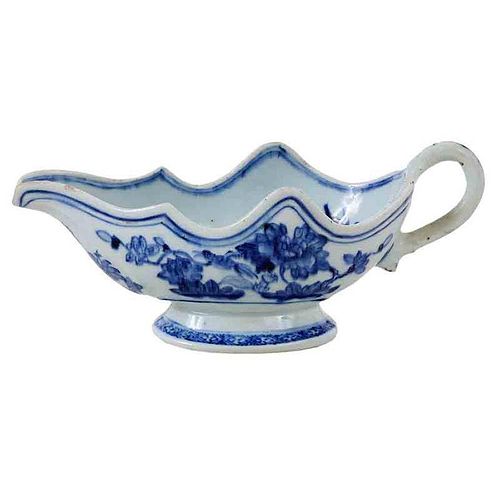 Nanking Blue and White Sauce Boat