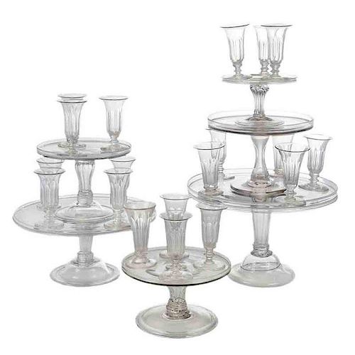 Syllabub Glasses With Six Stands