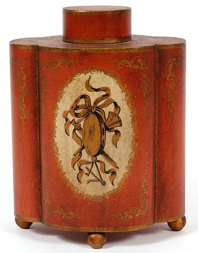 FRENCH TOLE TEA CANISTER