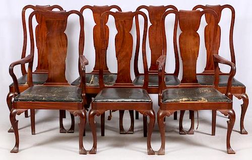 CENTENNIAL QUEEN ANNE STYLE MAHOGANY DINING CHAIRS