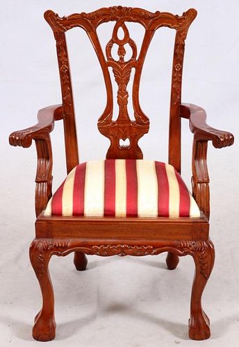 MAHOGANY CHIPPENDALE STYLE CHILD'S CHAIR