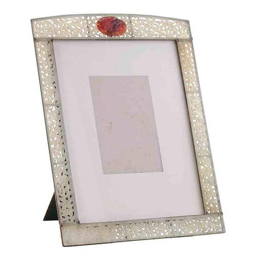 Reticulated Carved Hardstone Picture Frame