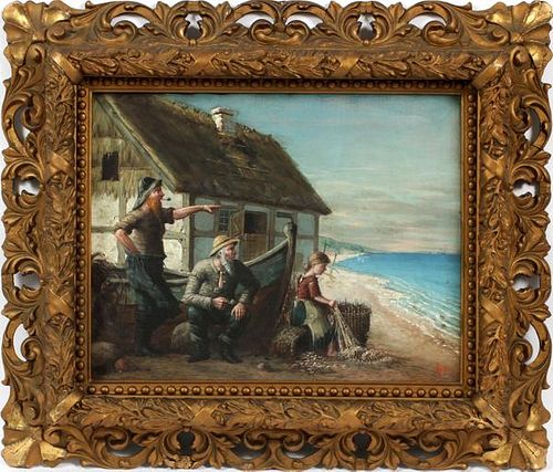 F.H. OIL ON CANVAS 1890