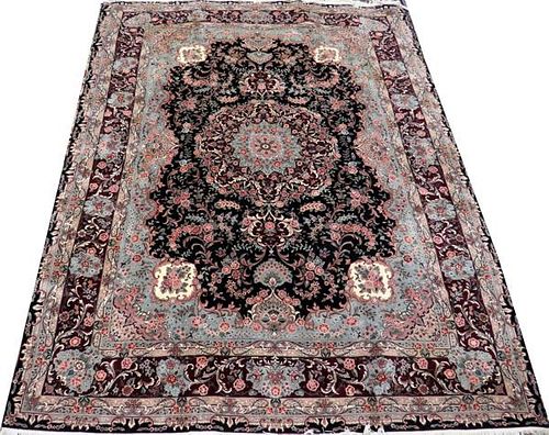 CHINESE TABRIZ ORIENTAL RUGOVER ALL FLORAL 1970