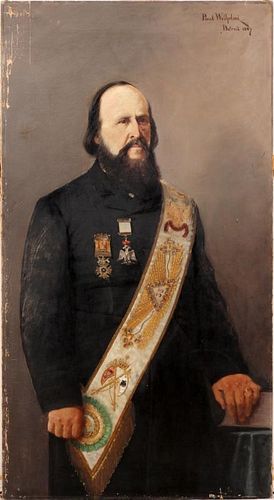 PAUL WILHELMIOIL ON CANVAS 1887