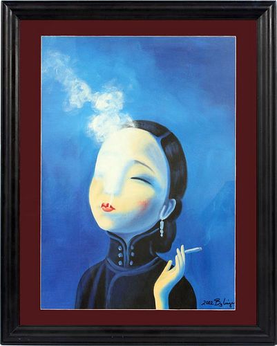 REPRODUCTION AFTER LIU YE OIL ON CANVAS MOUNTED ON BOARD
