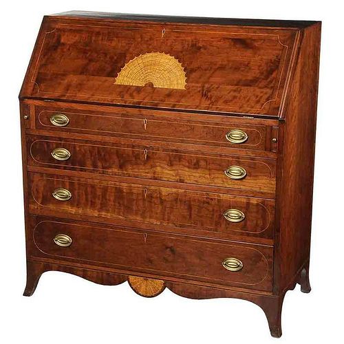 Kentucky Federal Style Inlaid Desk
