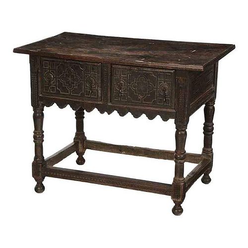 Baroque Carved WalnutÂ Table