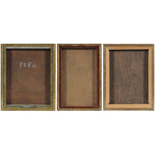 Three Gilt Wood Frames