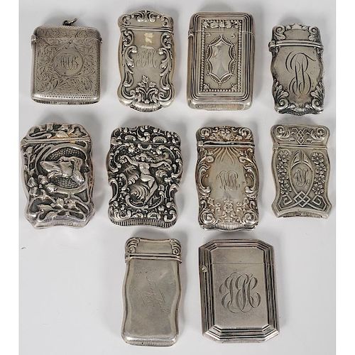 Unger Bros. and Other Sterling Silver Match Safes