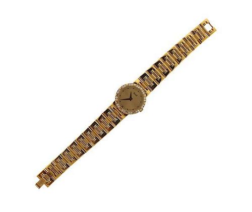 Piaget Dancer 18k Gold Diamond Quartz Watch 80564K81