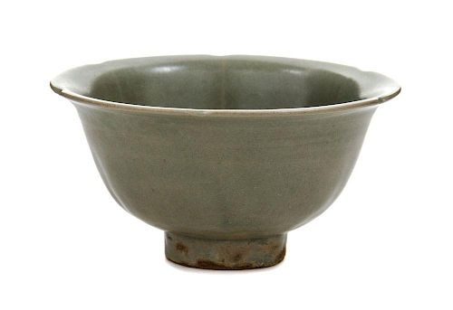 A Small Yaozhou Celadon Glazed Porcelain Bowl