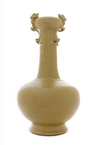 A Teadust Glazed Porcelain Vase
