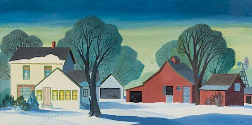 Dale Nichols, (American, 1904-1995), April Snow, 1981