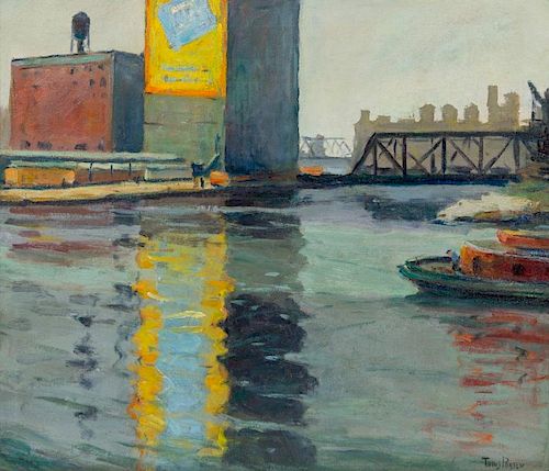 Tunis Ponsen, (American, 1891-1968), North Branch Chicago River
