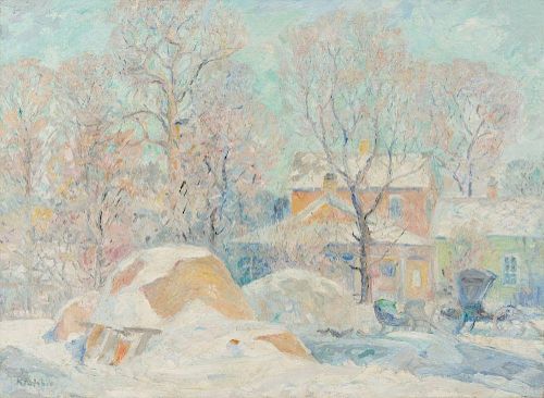 Albert H. Krehbiel, (American, 1875-1945), Winter Landscape