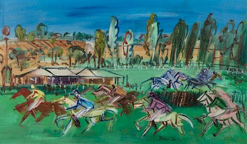 Jean Dufy, (French, 1888-1964), Course a la Roche Paris