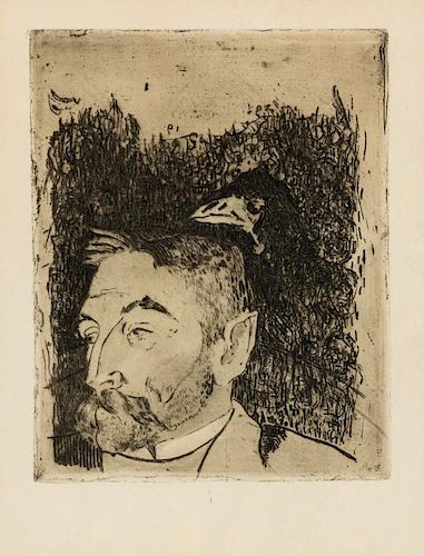Paul Gauguin, (French, 1848-1903), Portrait de Stephane Mallarme, 1891