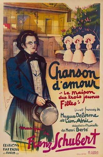 Georges Dola, (French, 1872-1950), Chanson d'amour: La Maison des trois jeunes Filles, 1932