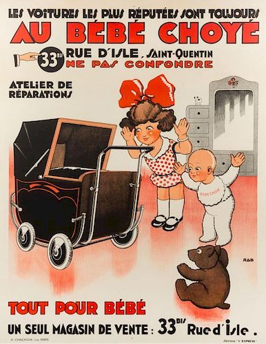 Pol Rab, (French, 1898-1933), Au Bebe Choye, c. 1935