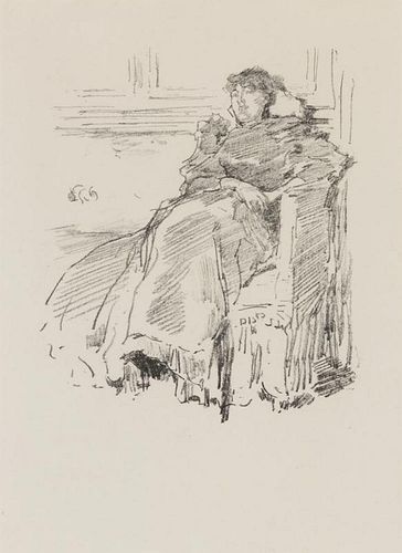 James Abbott McNeill Whistler, (American, 1834-1903), La Robe Rouge, 1894