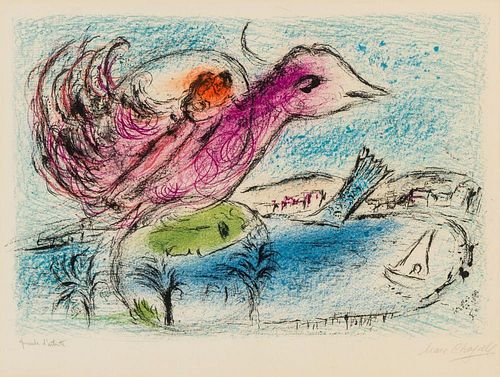 Marc Chagall, (French/Russian, 1887-1985), La Baie, 1962