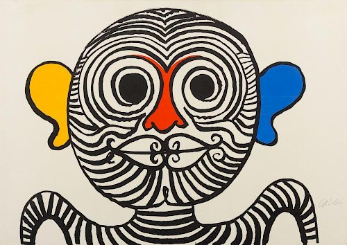 Alexander Calder, (American, 1898-1976), Nez et oreilles tres gais (Very Gay Nose and Ears), 1969