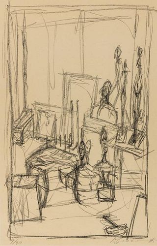 Alberto Giacometti, (Swiss, 1901-1966), Studio