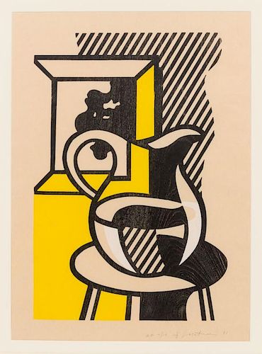 Roy Lichtenstein, (American, 1923-1997), Picture and Pitcher, 1981