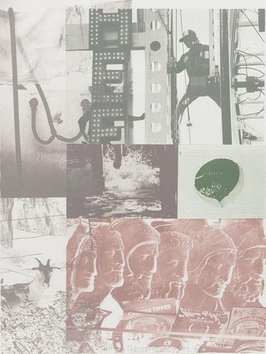 Robert Rauschenberg, (American,1925-2008), American Pewter with Burroughs II 1981